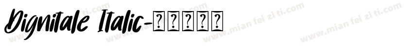 Dignitale Italic字体转换